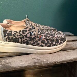 Hey Dude Leopard Print Flats